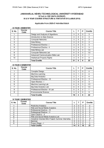 R18B.Tech.CSE(DataScience)IIIIVYearTentativeSyllabus