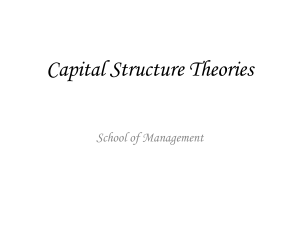 Capital structure theories