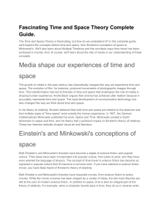 Fascinating Time and Space Theory Complete Guide.