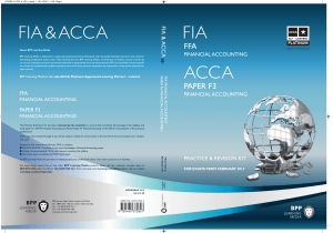 ACCA F3 Revision Kit 2015
