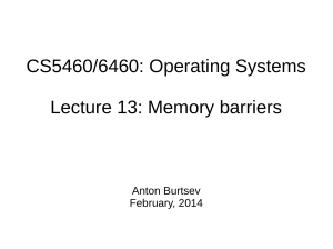 lecture13-memory-barriers