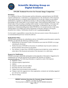 2019-07-16 SWGDE Technical Overview for Forensi