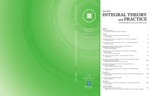 Journal of Integral Theory and Practice