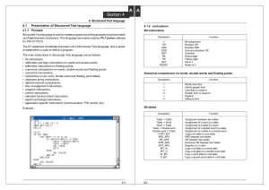 PL7 - Structured Text Language