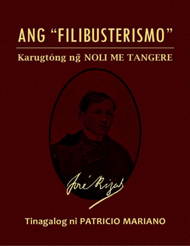 Ang Filibusterismo Karugt Ng Ng Noli Me Tangere