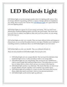 LED Bollards Light