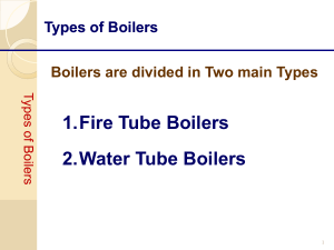 Presentation on Types of Boilers in Utilities Plant