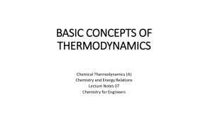 CHEM20024 Lecture Notes 07 [Basic Concepts of Thermodynamics]