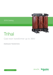 TRIHAL-DRY TYPE RESIN TRANSFORMER