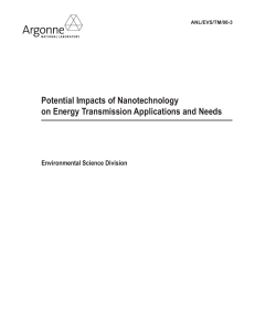 Potential Impacts of Nanotechnology on Energy Transmission Applications and Needs