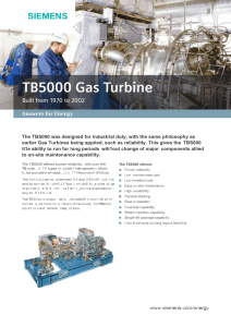 TB5000 Gas Turbine Built from 1970 to 2002