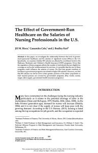 The Effect of Government-Run H