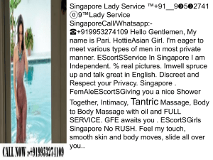 Escort Service In Singapore ✉+9199➎327⓸10❾ ✉ Singapore Call Girl Service