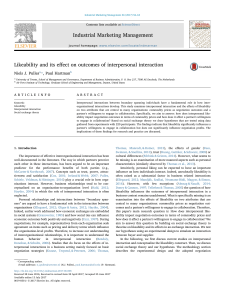 Likeability interpersonal1-s2.0-S0019850117304765-main