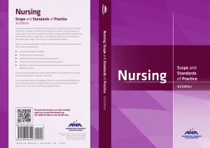 Nursing Scope and Standards of Practice, 3rd Edition pp1-29