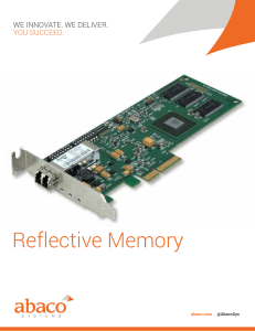 abaco systems reflective memory brochure