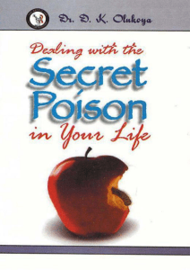 Dealing With Secret Poison in Your Life