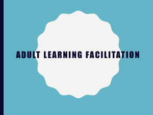 Adult Learning facilitation 2020