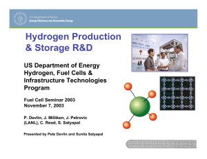 - Hydrogen Production Storage