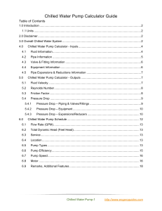 Chilled Water Pump Calculator Guide