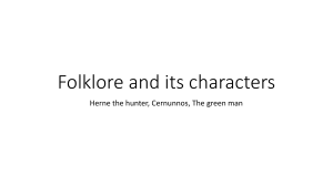 Folklore and its characters