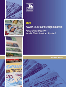 AAMVA 2020 DLID Card Design Standard Final