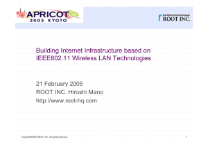 Building Internet Infrastructure based on