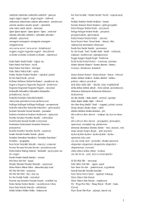 Lista wybranych czasowników norwskich (w czasach)