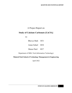 I031,I034,I037 Calcium Carbonate Report