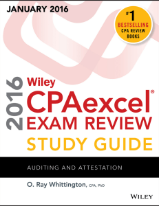 WILEY CPA EXAM 2016 AUD
