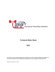 IPF Technical Rules Book 2021docx