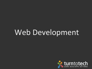 Web Development Overview