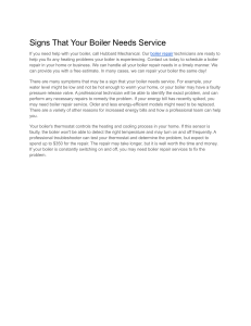 Signs That Your Boiler Needs Service