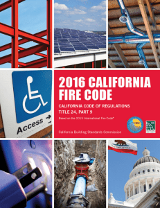 2016 California Fire Code