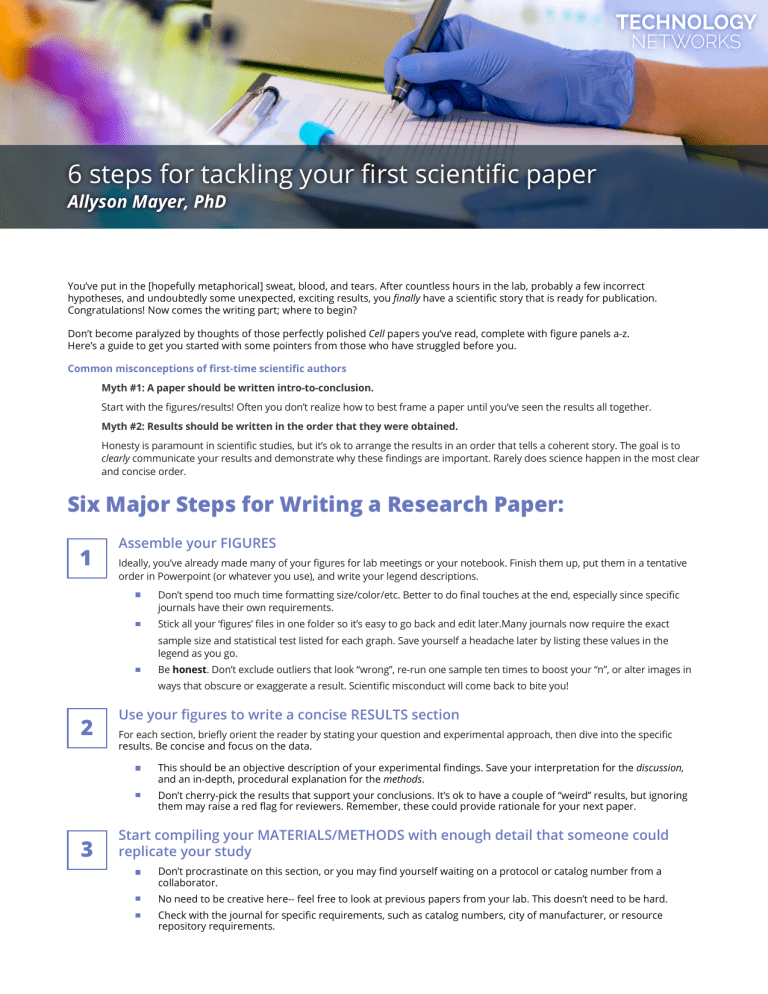 5 six Steps For Writing A Paper