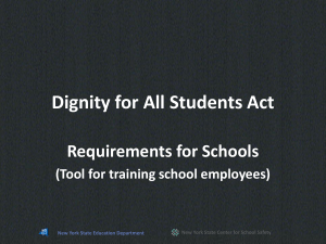 1. Intro To Dignity Act (60 mins)