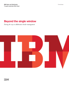 IBM - Beyond the single window