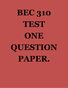 BEC 310 TEST QUESTIONS