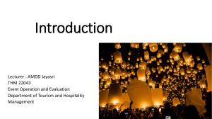 P1 - Introduction to Event Operation and Evaluation