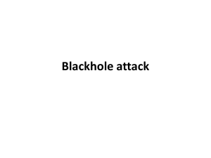 Blackhole attack