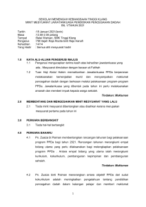 Minit Mesyuarat PPDa SMK Tinggi Klang 2021