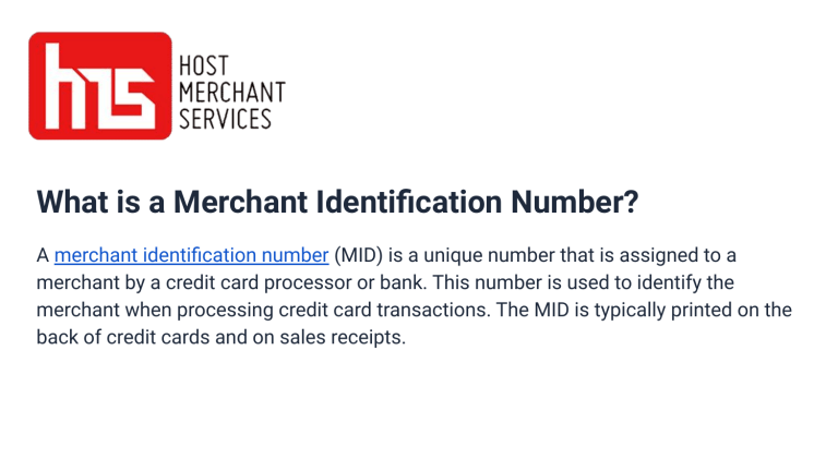 What is a merchant identification number