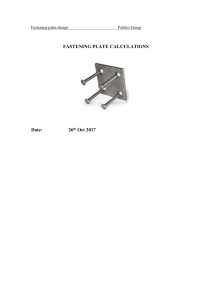 Fastening Plate Design Calculations - Steel & Concrete Strength