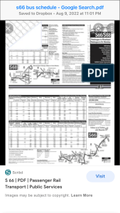 s66 bus schedule - google search