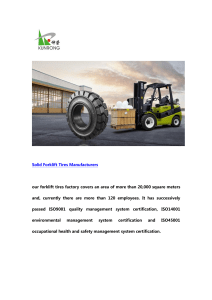 Solid Forklift Tires Manufacturers