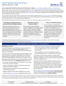 Client Relationship Summary CRS