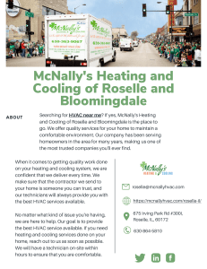 McNally's Heating and Cooling of Roselle and Bloomingdale