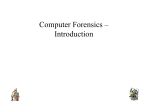 Intro to Computer Forensics