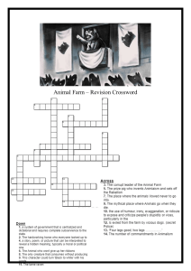 Animal Farm Revision Crossword - Exam Questions