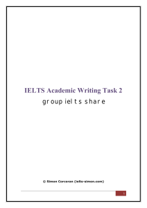 IELTS Academic Writing Task 2 by Simon